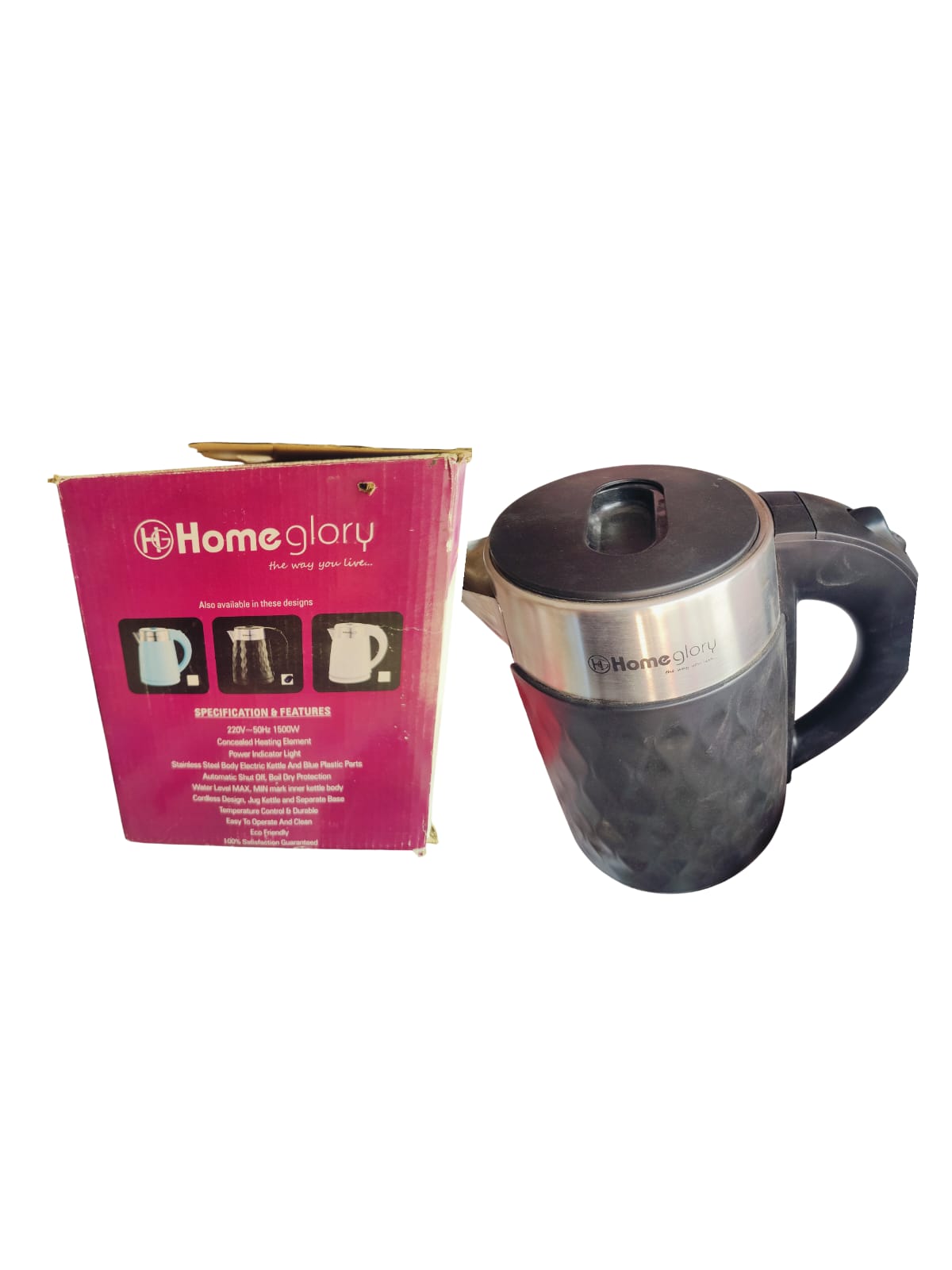 Home Glory Electric Kettle (1500W) Home Glory Electric Kettle (1500W)